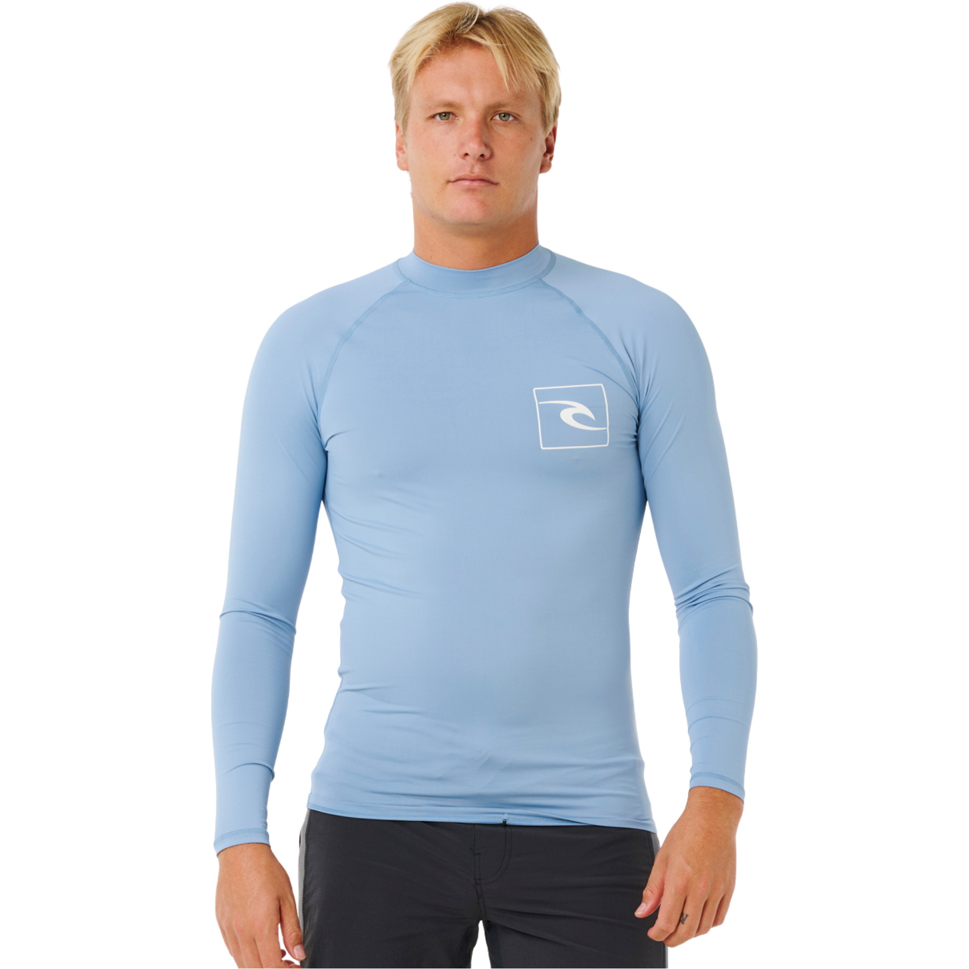 2026 Rip Curl M&auml;nner Streamline UPF Langarm-Lycra-Weste 171MRV - Faded Denim